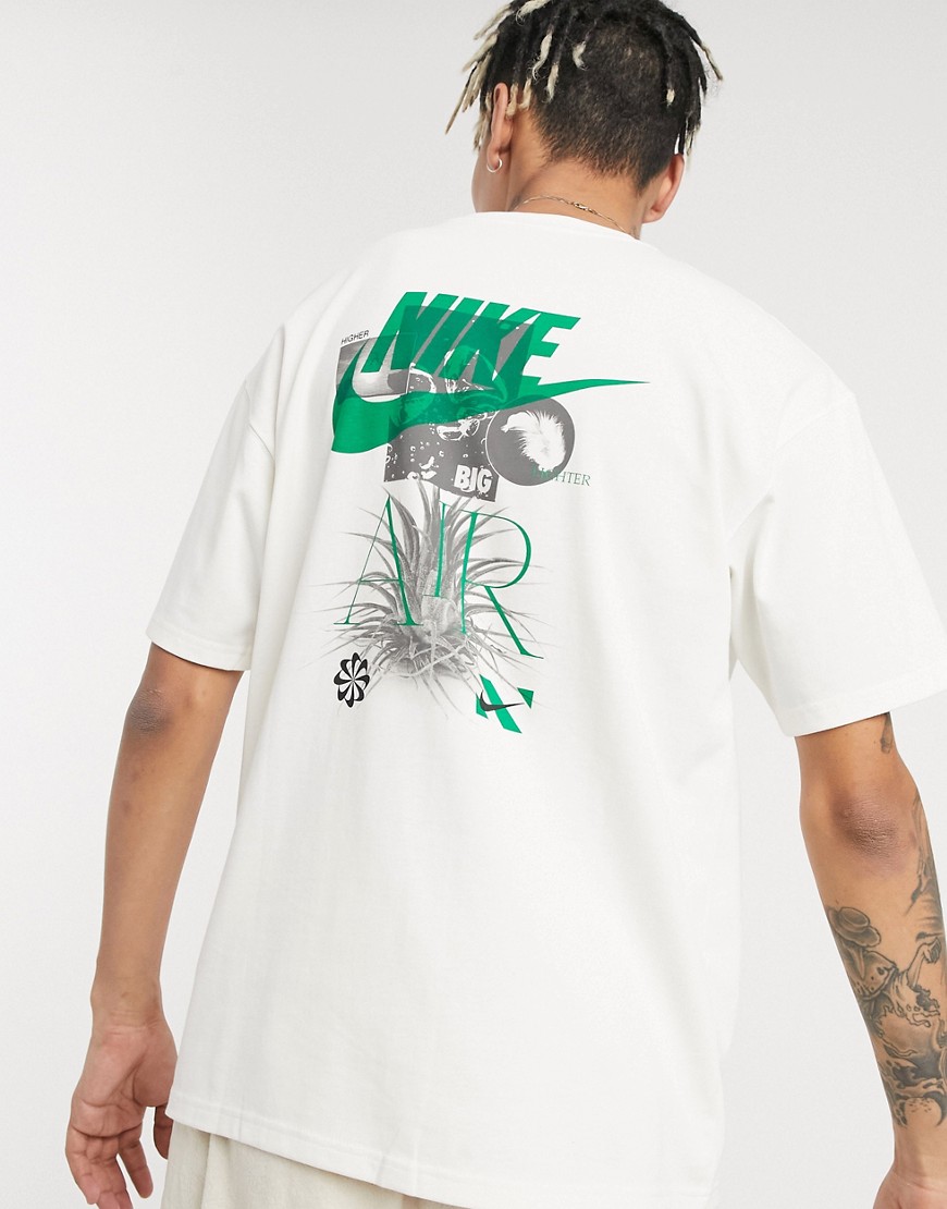 Nike Revival graphic print t-shirt in off white-Beige