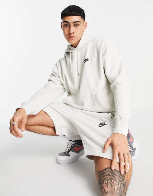 Nike – Revival – Kapuzenpullover in gebrochenem Weiß 