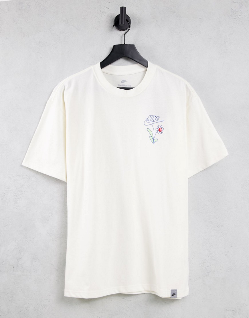 Nike Revival M2Z graphic logo t-shirt in cream-White