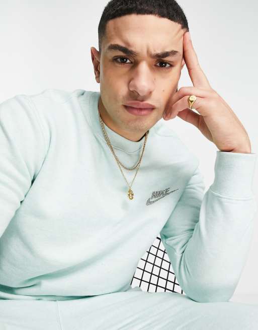 Nike - Revival - Sweatshirt i mintgrøn fleece - MGREEN