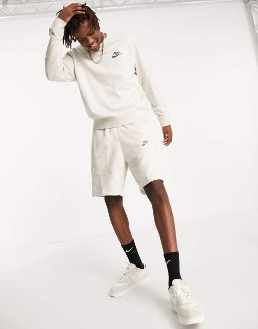 Nike - Revival - Sweatshort in gemêleerd stone 
