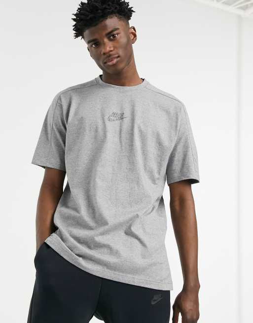 Nike - Revival - T-shirt tecnica in pile grigio mélange