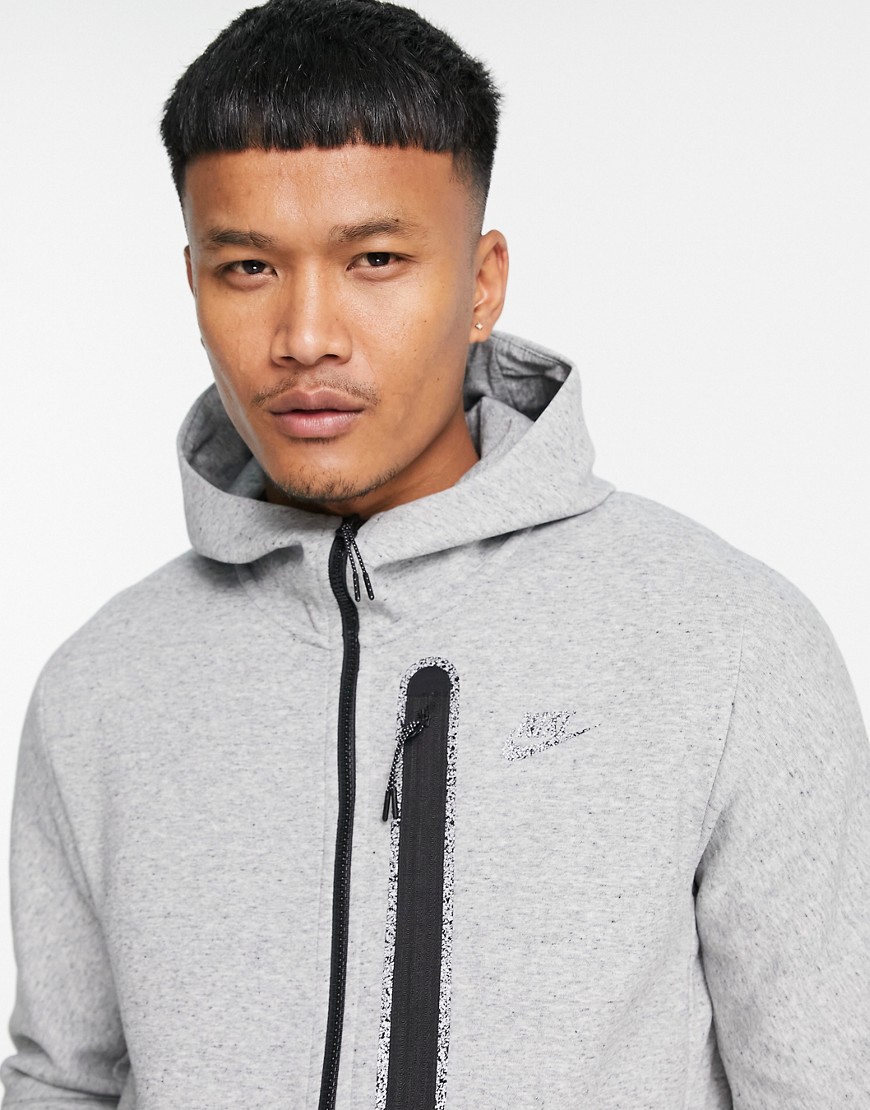 Nike Revival Tech Fleece full-zip hoodie in black