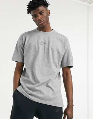 Nike Revival Tech Fleece t-shirt in grey heather | ASOS