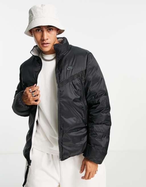 Nike reversible best sale padded jacket black