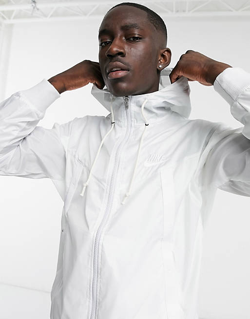 Nike Revival woven windrunner jacket in off white | ASOS