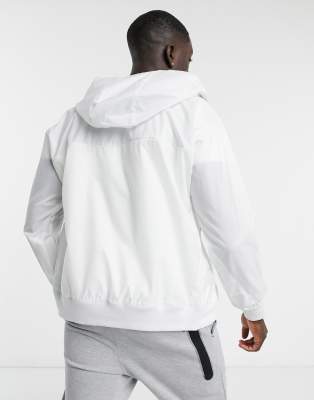white nike windbreaker jacket