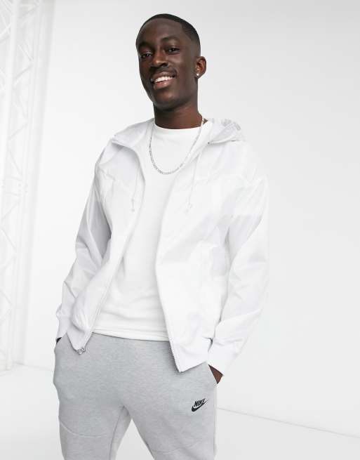 Nike Revival woven windrunner jacket in off white ASOS