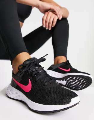 nike revolution black trainers