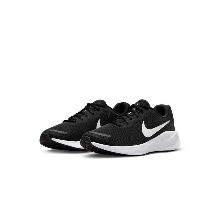 Black and white nike best sale running shoes