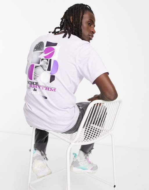 Nike Rhythm and Sole back print t-shirt in violet