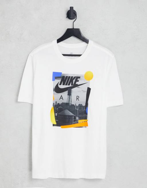 Nike - Rhythm - T-shirt unisex bianca con stampa grafica sul davanti