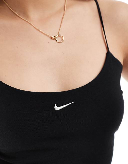 Nike ribbed bodysuit in black , 3 of 4