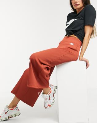nike high waisted wide leg sweatpants