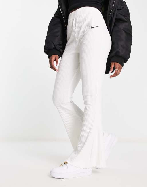 Women's Nike Sportswear High-Waisted Wide Leg Ribbed Jersey Pants