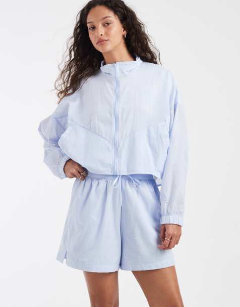 Nike ripstop lightweight shorts in light blue  - view 1