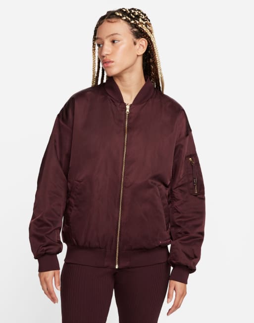 Nike burgundy jacket on sale