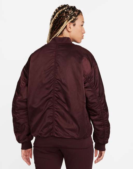 Burgundy nike windbreaker womens best sale