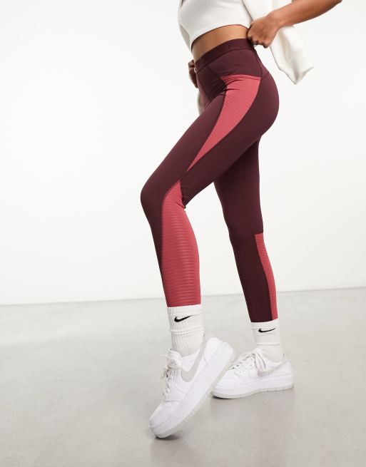 Nike Medium Maroon Leggings