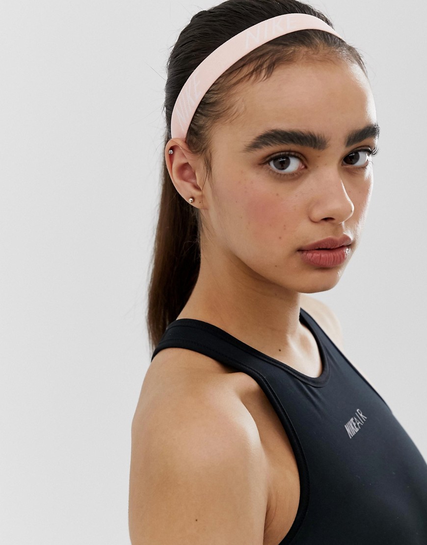 Nike – Rosa pannband med logga