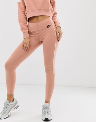 nike rose gold tights