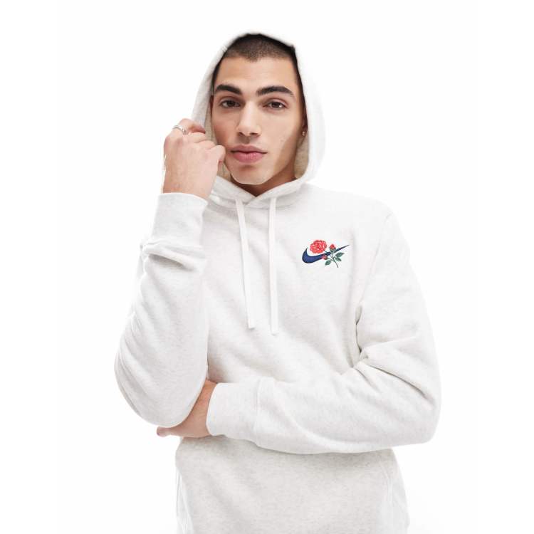 Nike Rose Swoosh logo hoodie in white | ASOS