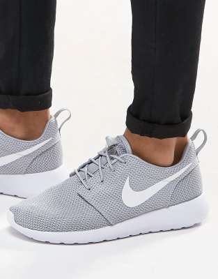 Grey and cheap pink roshe runs