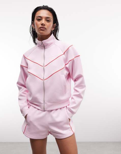 Nike – Różowa wiatrówka z tkaniny, część zestawu - view 1