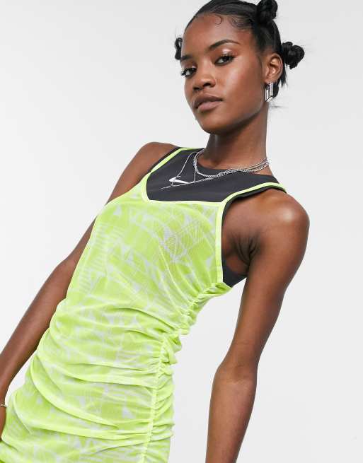 Neon store nike dress