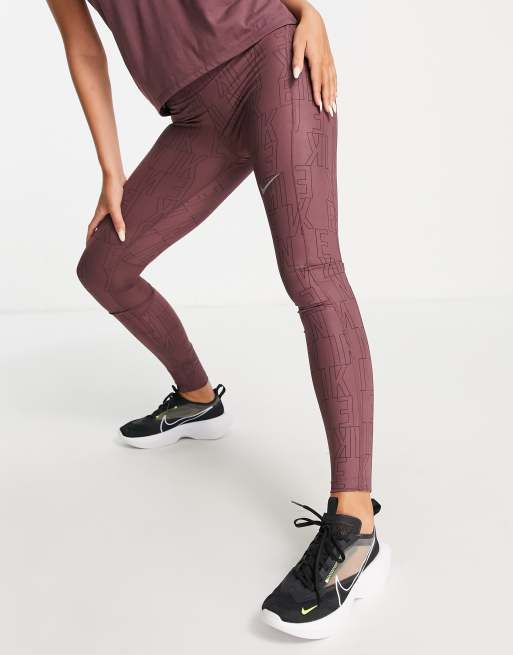 Nike Air Running cropped leggings in purple, ASOS