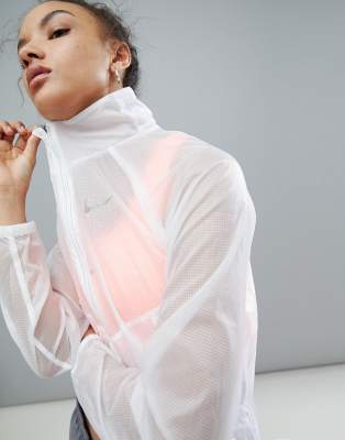 nike transparent running jacket