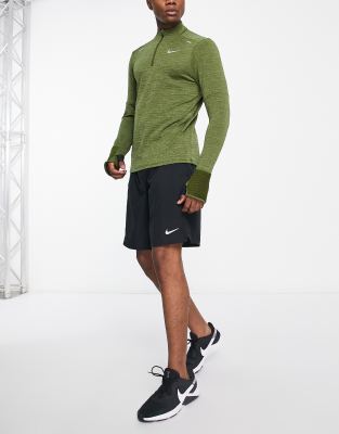 Nike 1/2 Zip Sweatshirt In Green