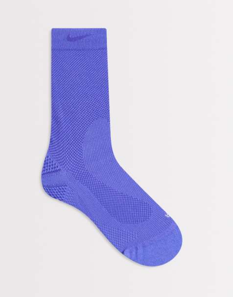 Nike Running 1 pack crew socks in blue - view 1