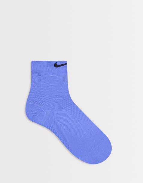 Nike Running 1 pack swoosh crew socks in blue - view 1