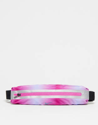 Nike Running 3.0 printed bumbag in pink tie dye - ASOS Price Checker