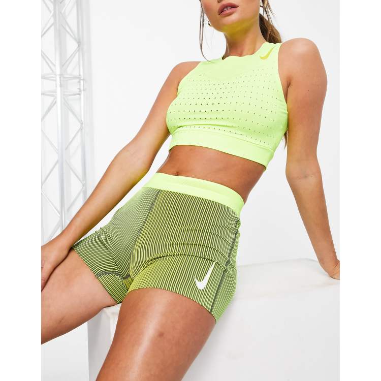 Short de sport moulant DryMove™ - Vert kaki clair - FEMME