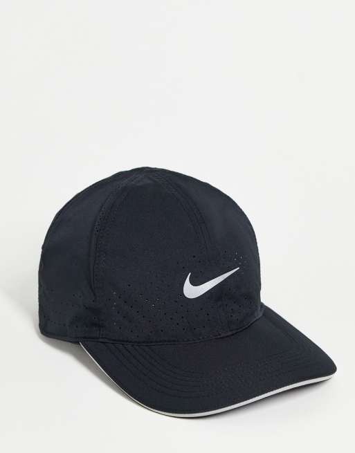 Nike Running Aerobill Dri-FIT cap in black | ASOS