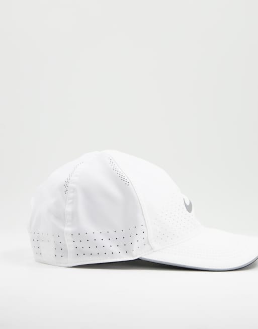 Nike Running – Aerobill Featherlite Dri-FIT – Biała czapka z daszkiem, 2 z 4
