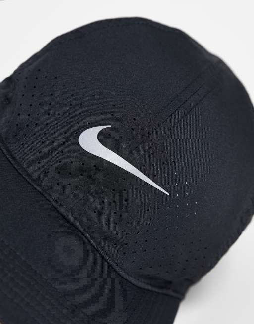 Nike Running – Aerobill Featherlite Dri-FIT – Czarna czapka z daszkiem, 3 z 4