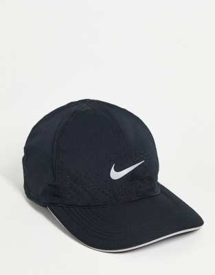 Nike Aerobill Swoosh Cap In Black | ModeSens