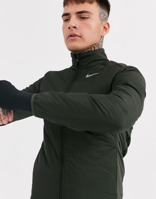 Nike Running Aerolayer jacket in khaki 