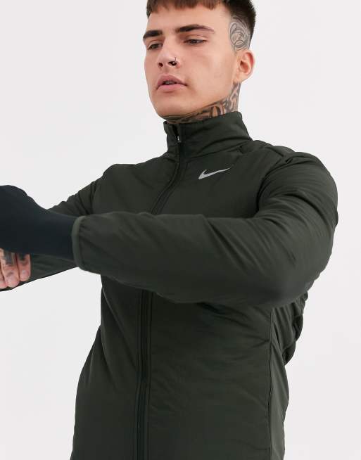 Nike Running Aerolayer jacket in khaki