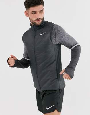 Nike Running Aerolayer tank in gray | ASOS