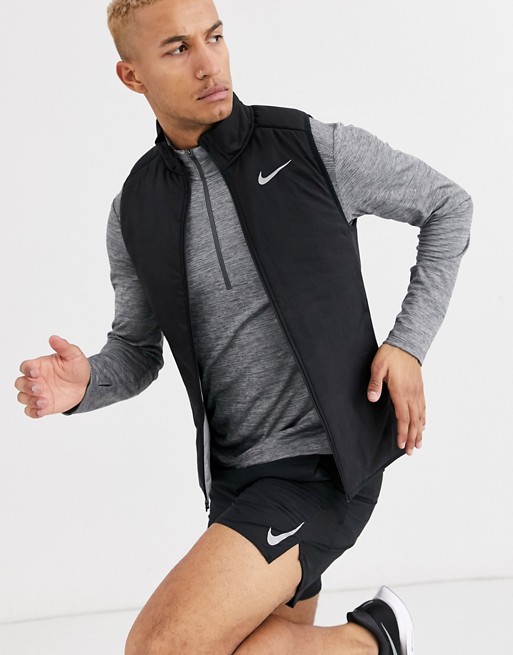 Nike Running Aerolayer vest in black