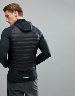 nike running padded hooded jacket