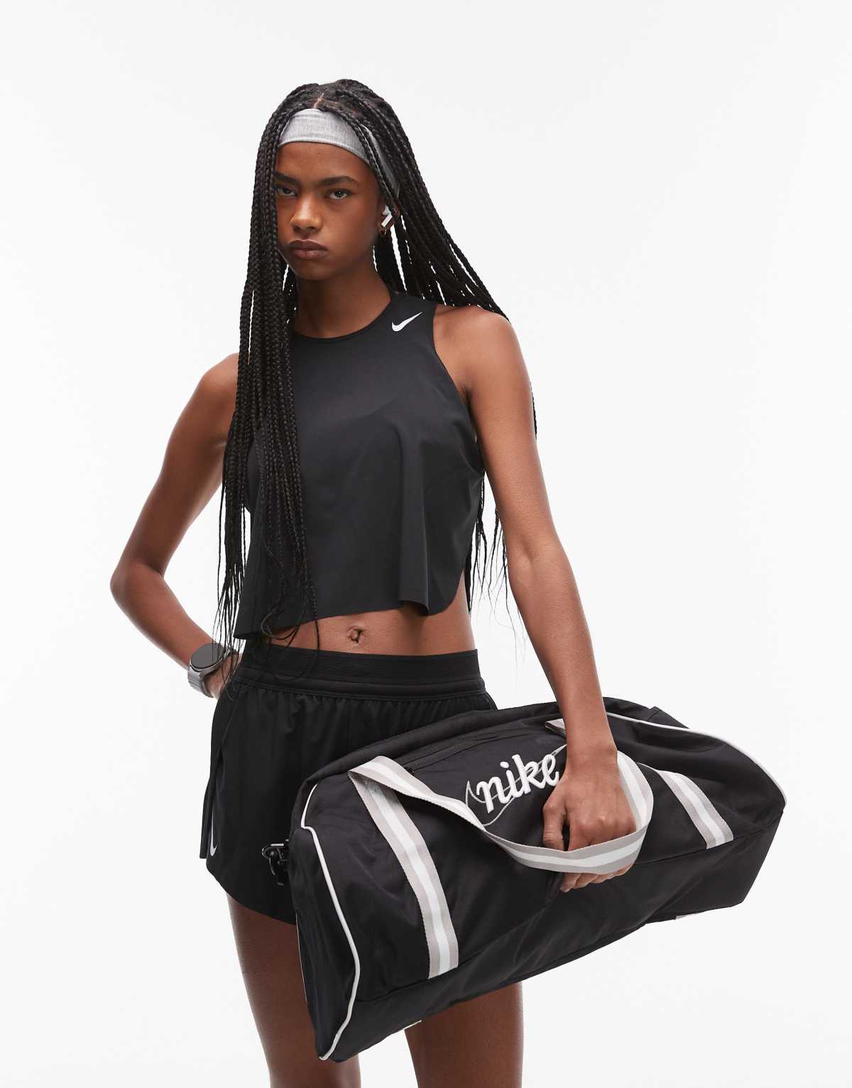Nike Running Aeroswift Dri-FIT plisse vest in black