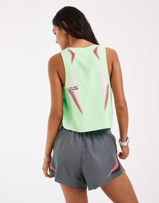 Nike Running Aeroswift Dri-FIT Shorts mit mittelhohem Bund, 3 Zoll, in Grau und Pink, 5 von 5