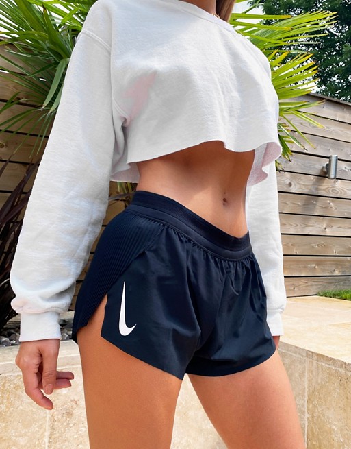 Nike Running aeroswift shorts in black