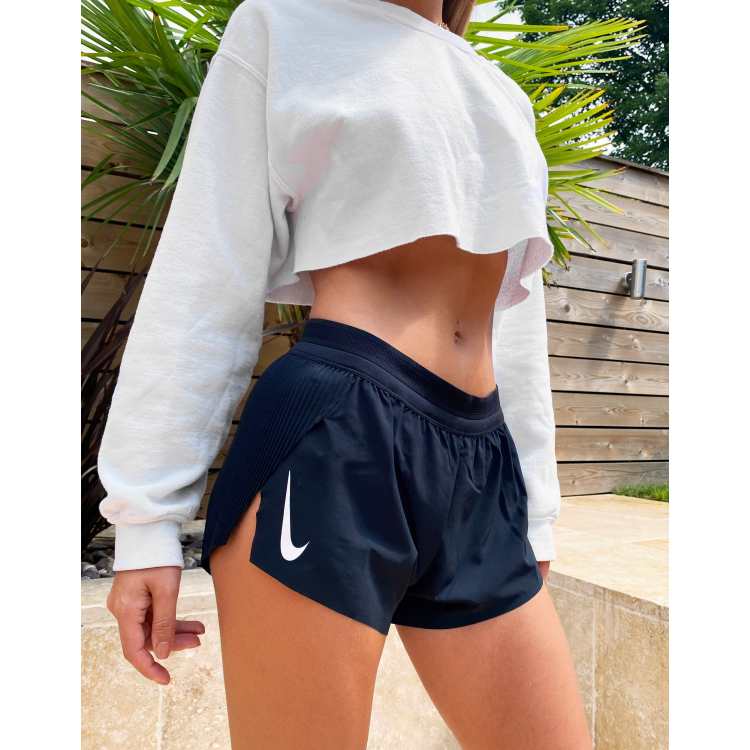 Nike Running aeroswift shorts in black