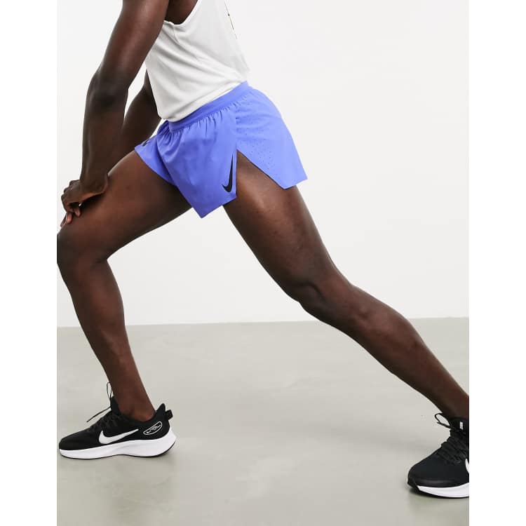 Nike Running AeroSwift Stride 7 inch 2-in-1 shorts in blue